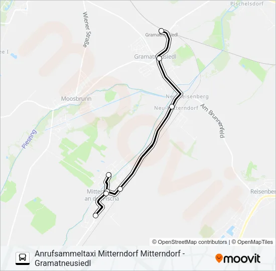 AST MITTERNDORF Bus Line Map