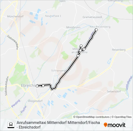 AST MITTERNDORF Bus Line Map