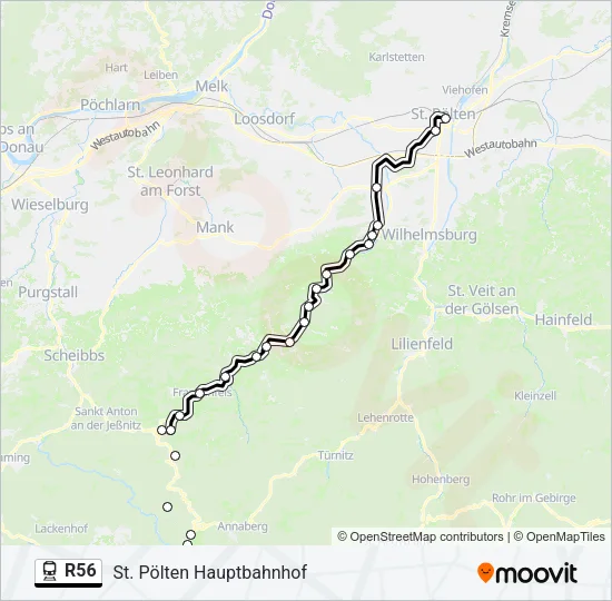 R56 Train Line Map