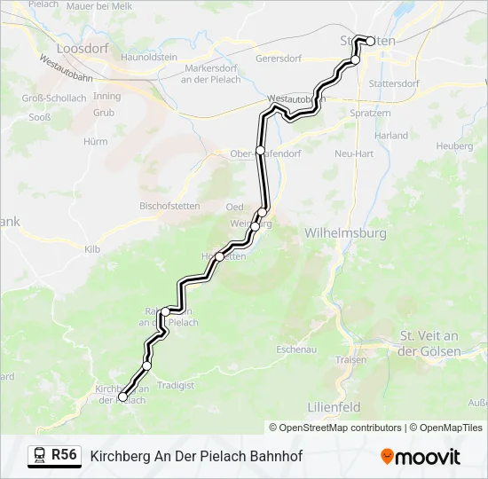 R56 Train Line Map