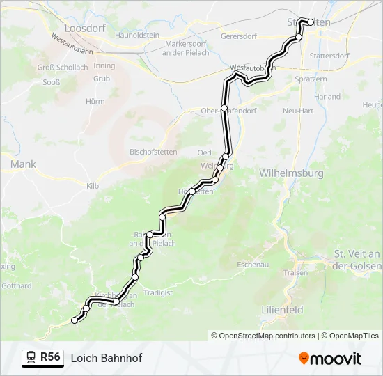 R56 Train Line Map
