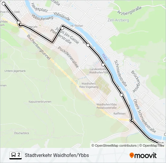 2 Bus Line Map