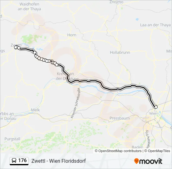 176 Bus Line Map