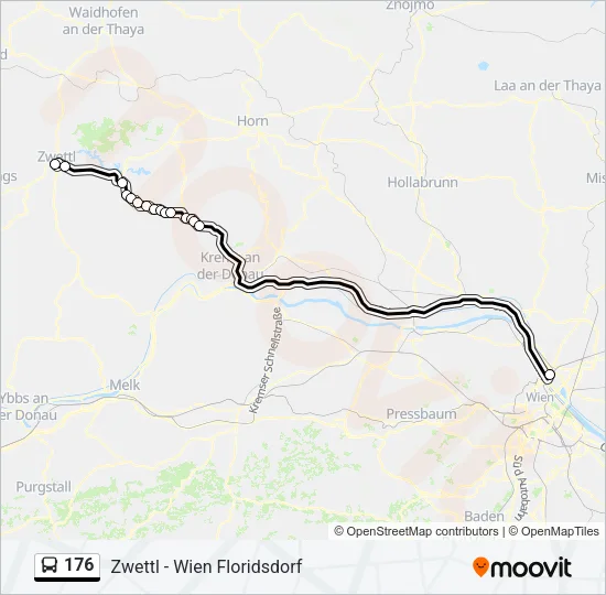 176 Bus Line Map