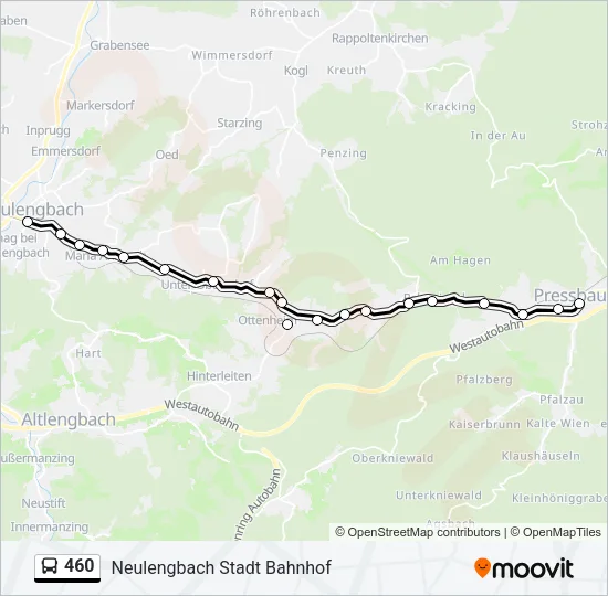 460 Bus Line Map