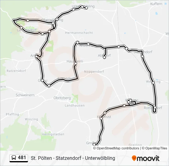 481 Route: Schedules, Stops & Maps - Großrust Schulstraße (Updated)