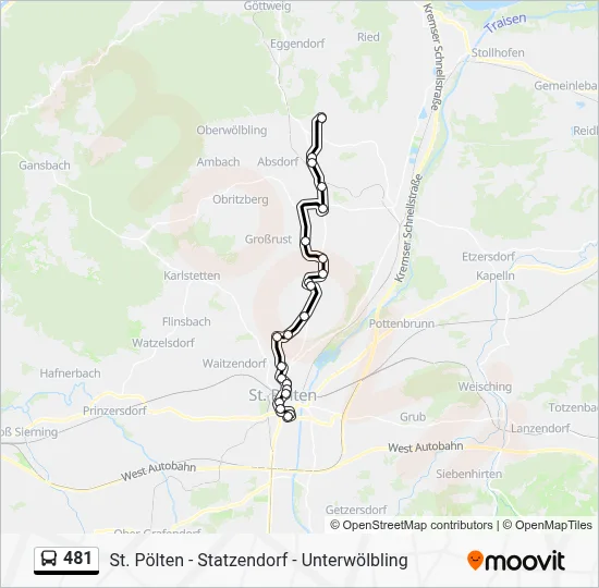 481 Route: Fahrpläne, Haltestellen & Karten - St. Pölten ...