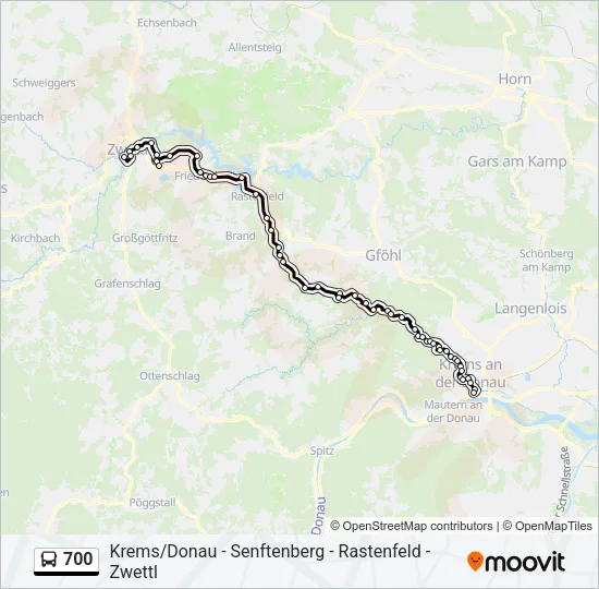 700 Bus Line Map