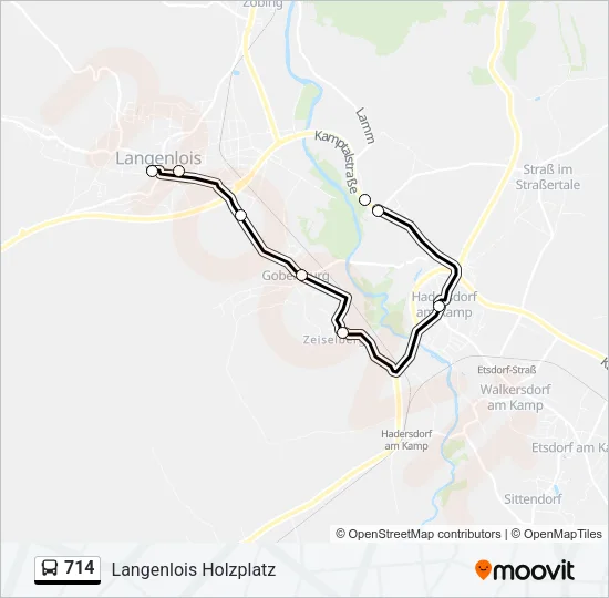 714 Bus Line Map