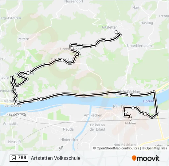 788 Bus Line Map