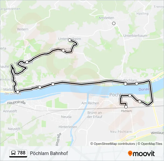 788 Bus Line Map