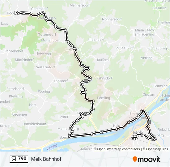 790 Bus Line Map
