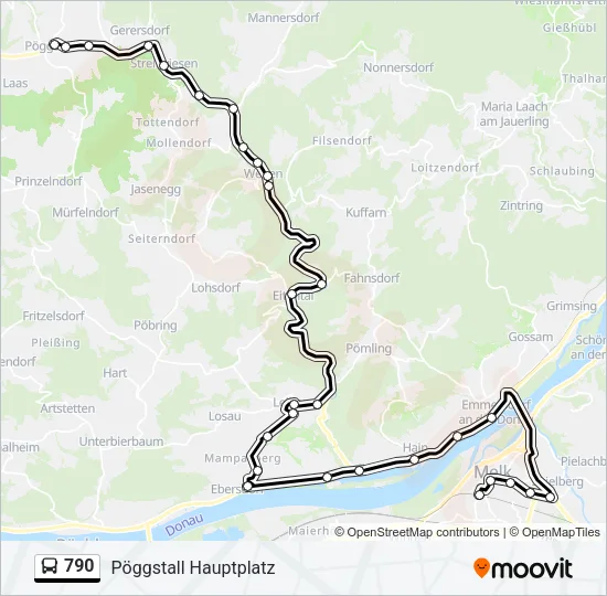 790 Bus Line Map