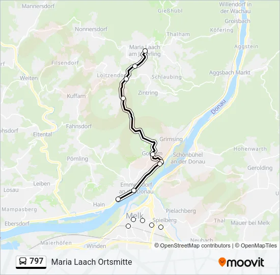 797 Bus Line Map