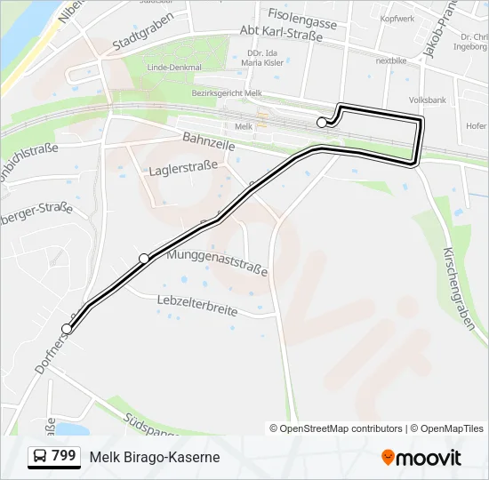 799 Bus Line Map