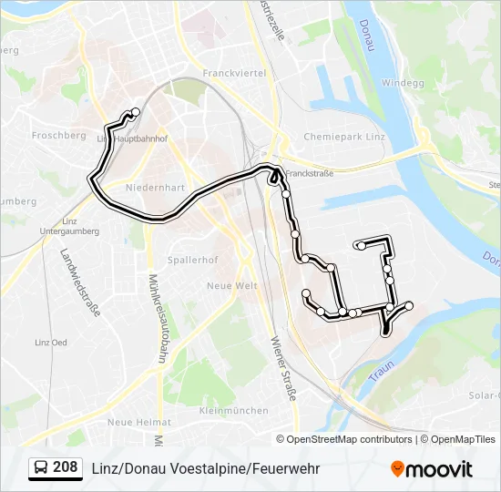 208  Line Map