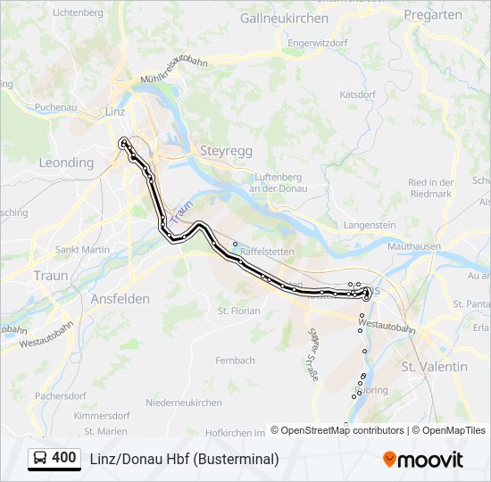 400 bus Line Map