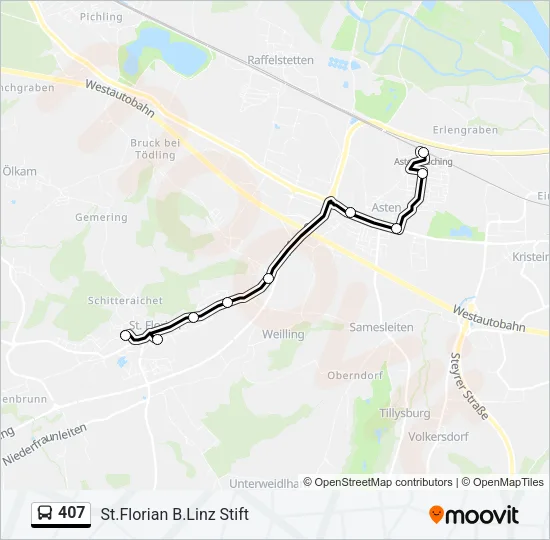 407  Line Map