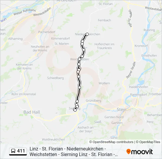 411  Line Map