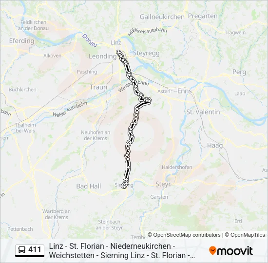 411  Line Map