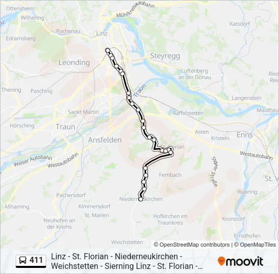 411  Line Map
