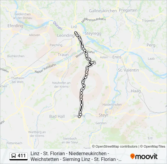 411  Line Map