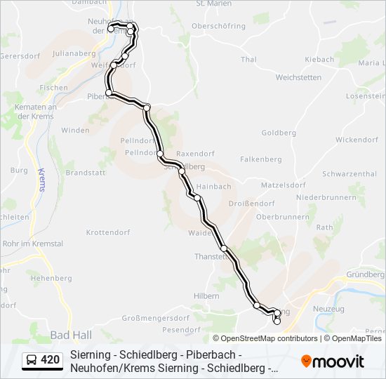 420 Route: Schedules, Stops & Maps - Neuhofen/Krems (Updated)