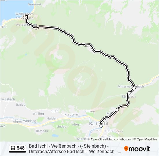548 Route: Schedules, Stops & Maps - Weißenbach/A. (Updated)
