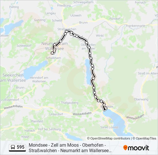 595 bus Line Map