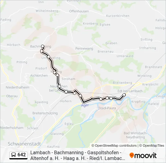642 Route: Fahrpläne, Haltestellen & Karten - Bachmanning Feuerwehr ...