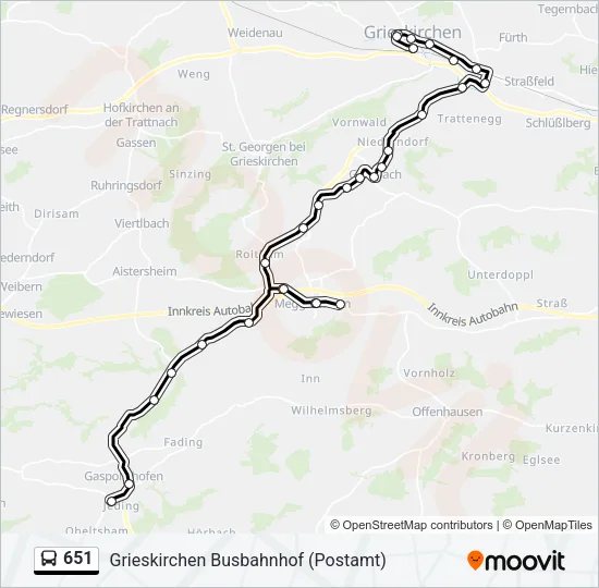 651  Line Map
