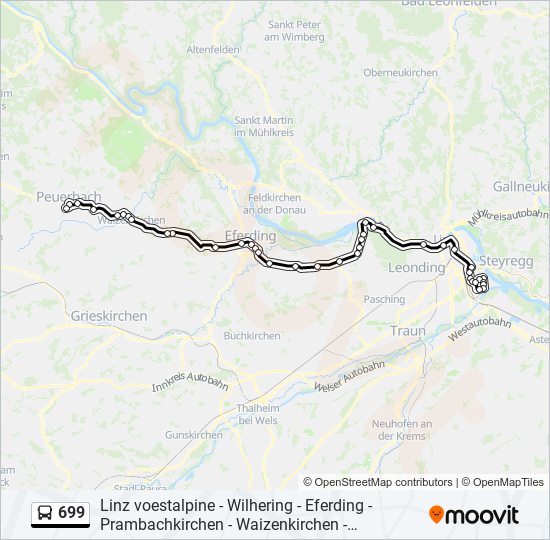 699 bus Line Map