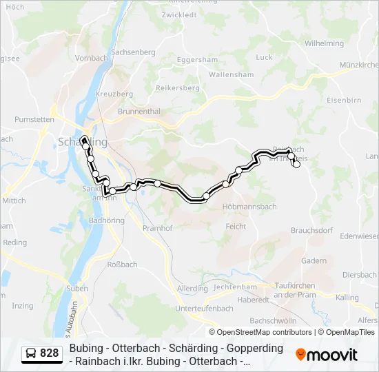 828  Line Map