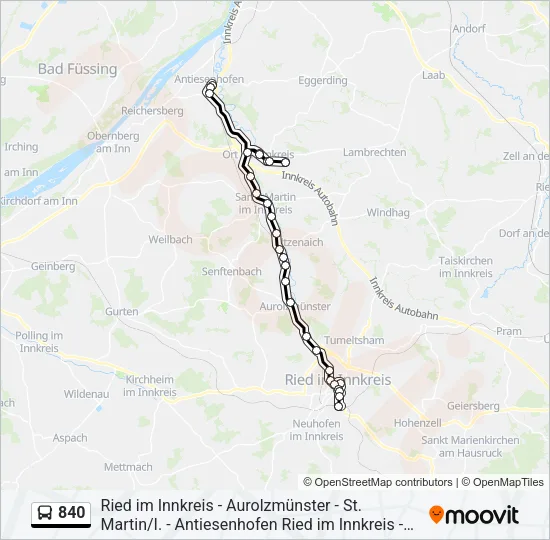 840  Line Map
