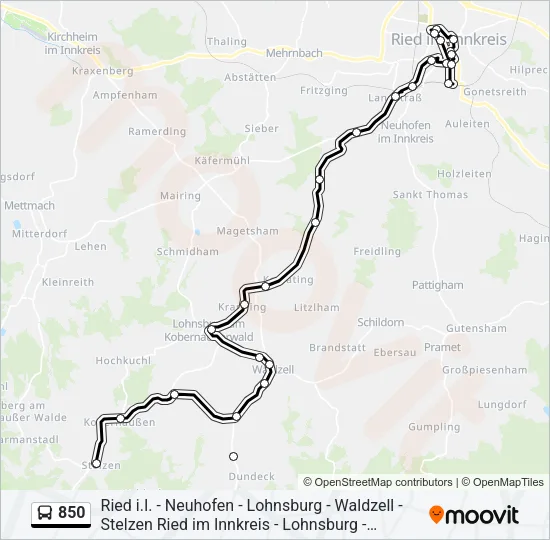 850  Line Map