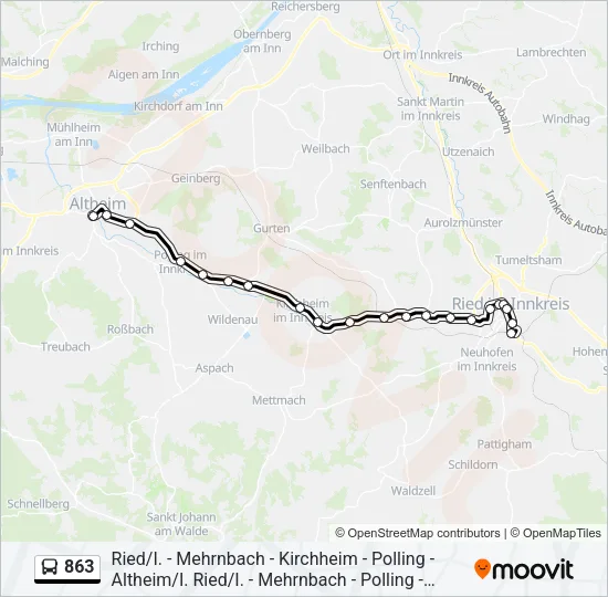 863  Line Map