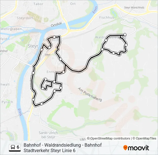 6 Bus Line Map