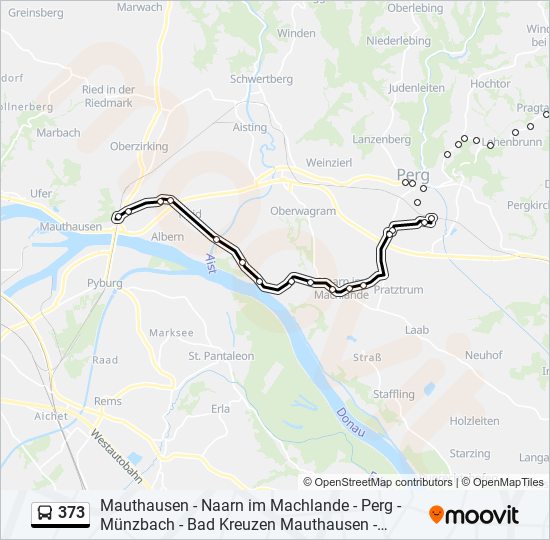 373 bus Line Map