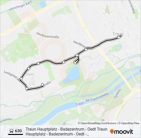 630 bus Line Map