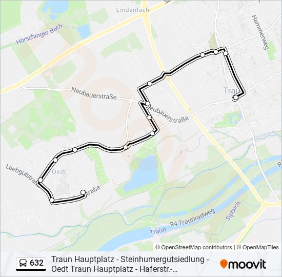 632 bus Line Map