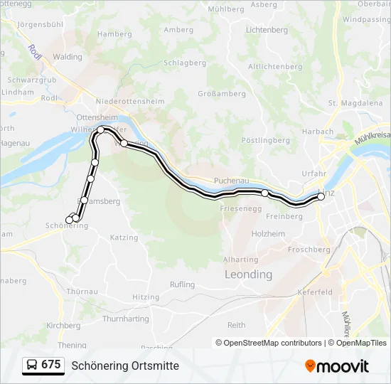 675 Bus Line Map