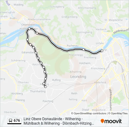 676 Bus Line Map