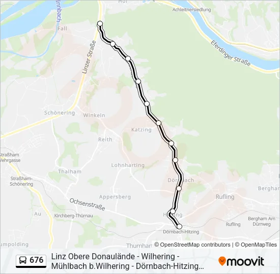 676 Bus Line Map