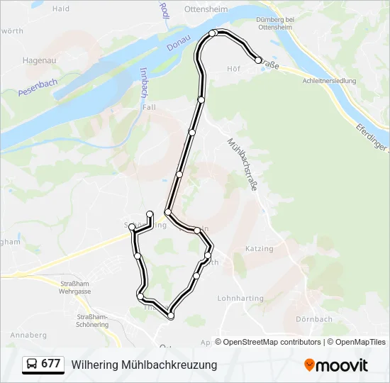 677 Bus Line Map