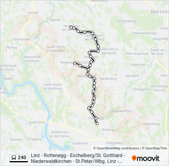 240 Bus Line Map