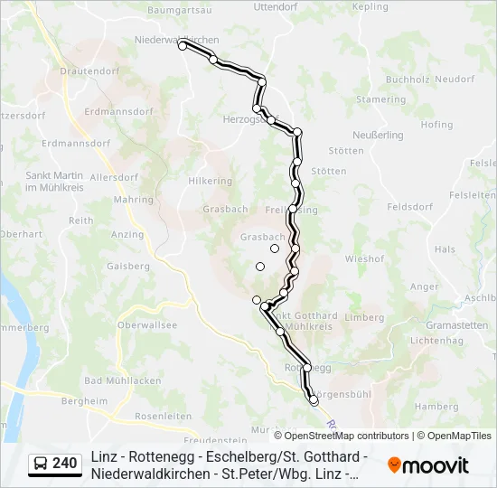 240 Bus Line Map