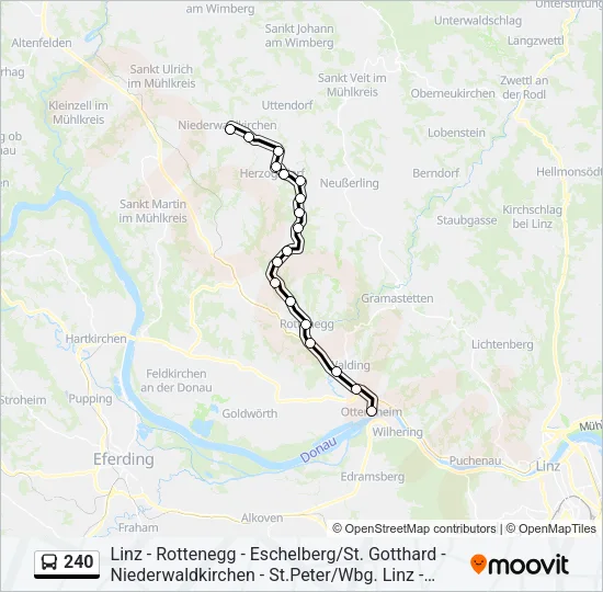240 Bus Line Map