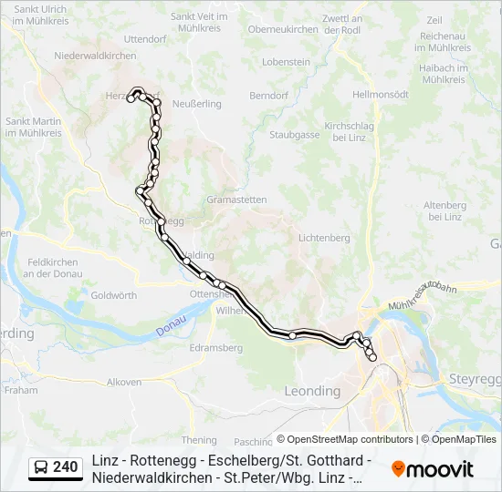 240 Bus Line Map