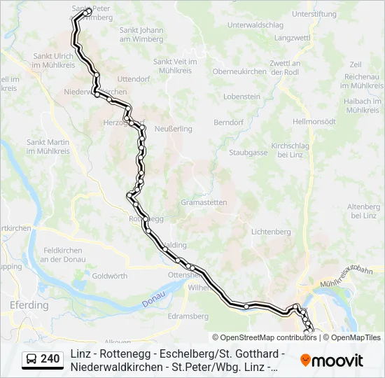 240 Bus Line Map