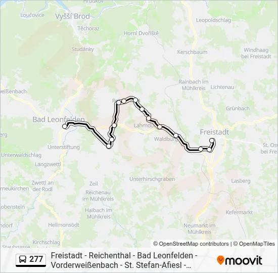 277 Route: Schedules, Stops & Maps - Bad Leonfelden Bundesschulzentrum ...